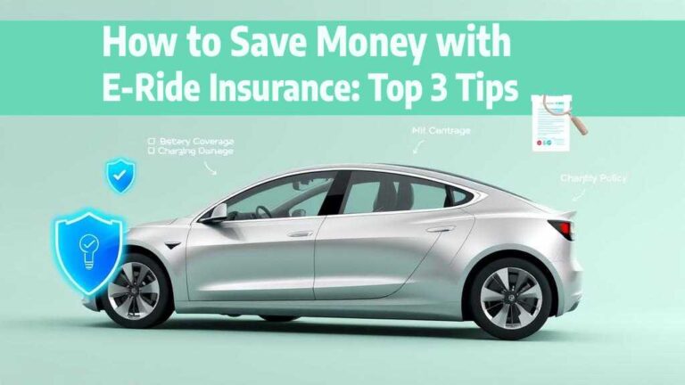 How to Save Money with E-Ride Insurance: Top 3 Tips